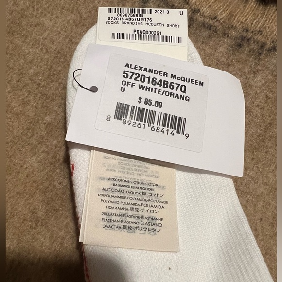 ALEXANDER MCQUEEN socks NWT Women size M - Picture 6 of 6